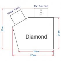 ابعاد کابینت UV مدل الماس